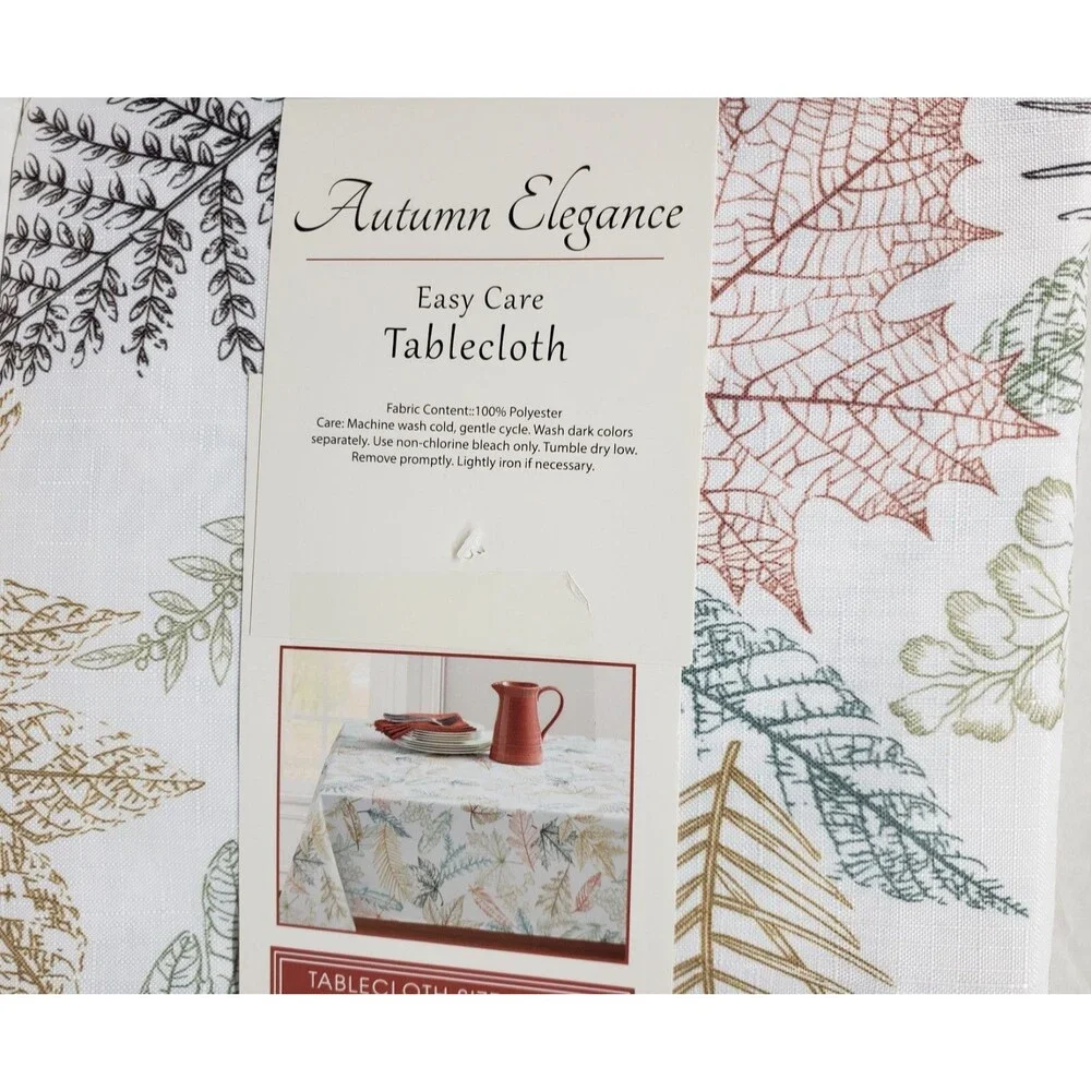 Printed Linen Tablecloth 60